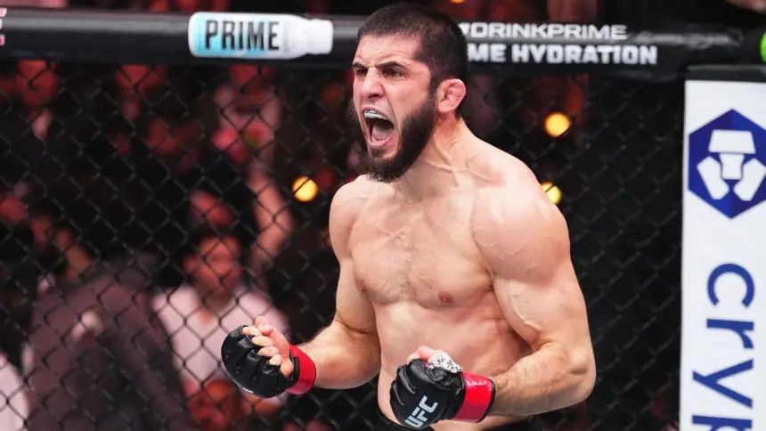 Makhachev apunta a Topuria en la Casa Blanca: Sueño de UFC hecho realidad