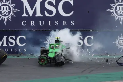 Bortoleto, en duda para la clasificación tras fuerte accidente en Brasil