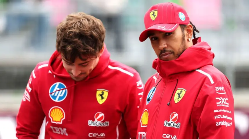 Ferrari: Críticas a Hamilton y Leclerc tras decepción en Brasil