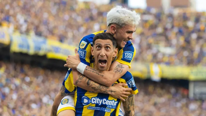 Rosario Central, campeón de liga sorpresa en Argentina con Di María