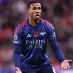 Gabriel, baja clave del Arsenal: Se pierde el derbi vs Tottenham por lesión