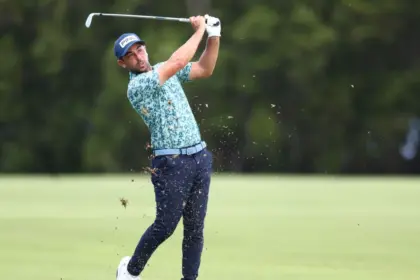 Golf: Sebastián García lidera PGA en Brisbane, lluvia interrumpe