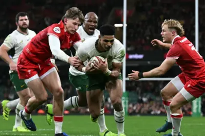 Springboks humillan a Gales: Paliza histórica 73-0 y roja a Etzebeth