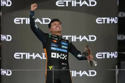 Lando Norris de McLaren, Campeón Mundial F1 2025 en Abu Dabi