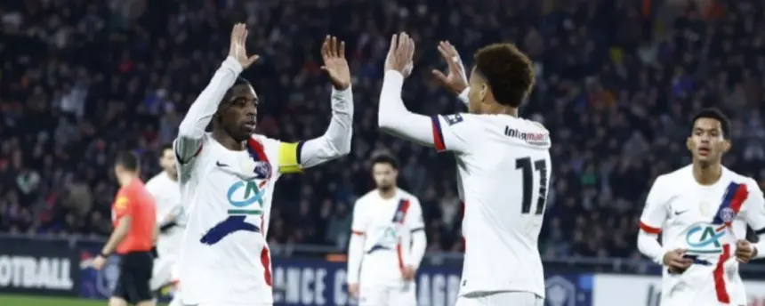 PSG avanza en Copa de Francia: Goleada 0-4 ante Vendée Fontenay