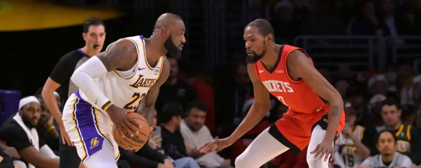 Rockets aplastan a Lakers en Navidad: Dominio total y fin de racha negativa