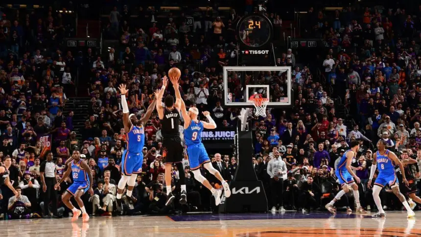 Booker silencia a OKC con triple ganador sobre la bocina: Suns vencen a Thunder
