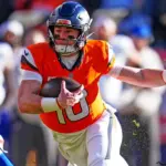 Broncos: Bo Nix sufre fractura de tobillo, se pierde playoffs. Stidham al mando.