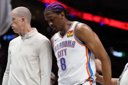 Jalen Williams, estrella del Thunder, baja por lesión en el tendón de la corva