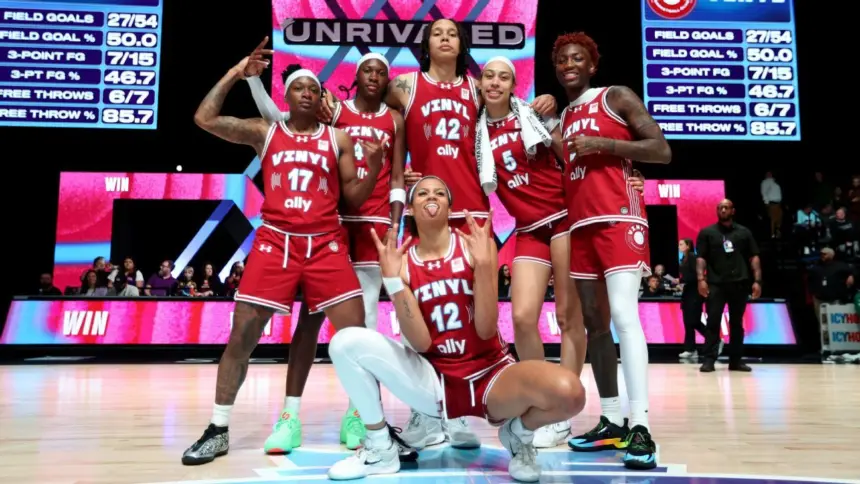 Vinyl asegura playoffs de Unrivaled tras victoria; Burrell brilla con 30 puntos