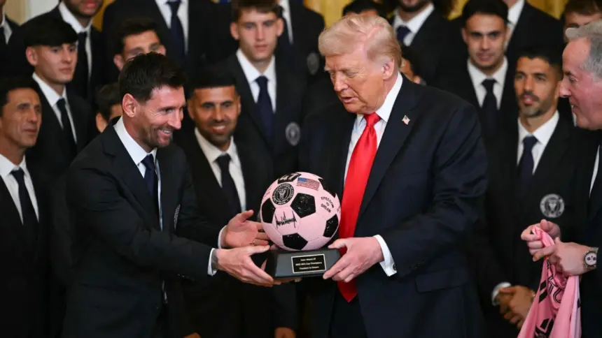 Messi y el Inter Miami celebran MLS Cup en la Casa Blanca con Trump