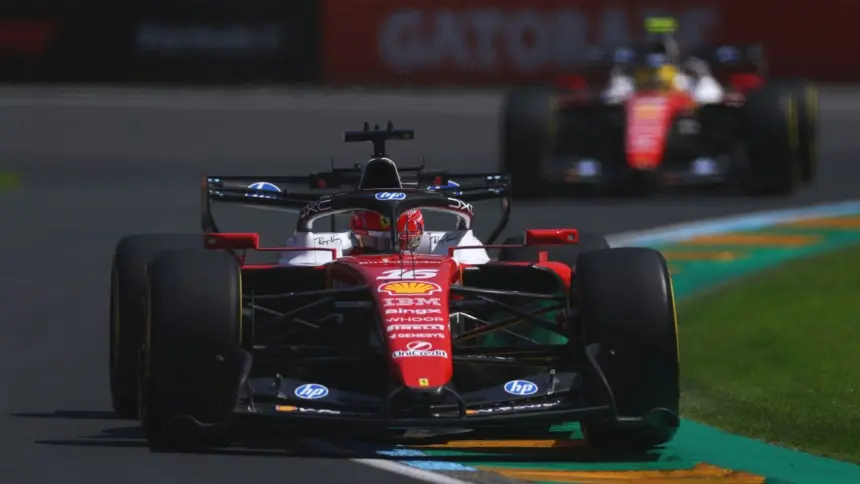 Leclerc manda en FP1 del GP Australia, Hamilton 2do; Verstappen 3ro