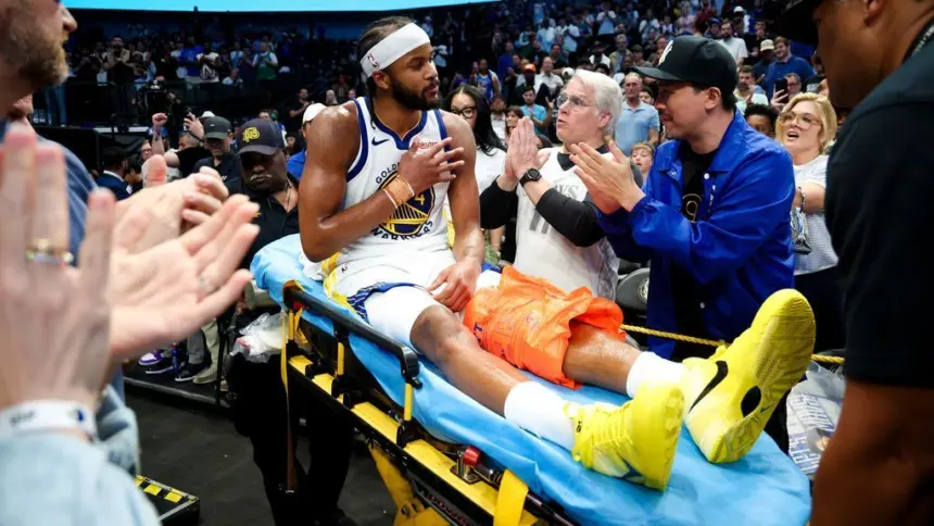 Moses Moody, Warriors: Lesión de rodilla lo saca de la temporada NBA