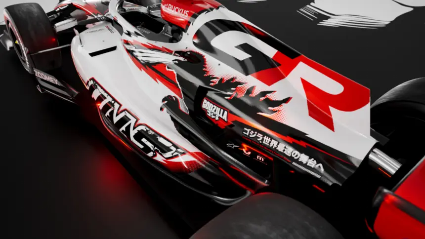 Haas F1: Godzilla se apodera del Gran Premio de Japón con impactante livery