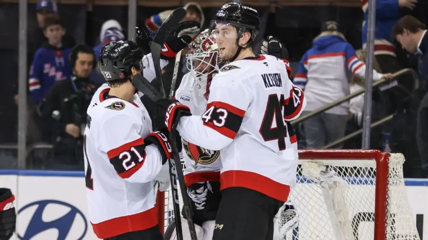 Sensacional: Senators humillan a Rangers, menor cantidad de tiros en la NHL.