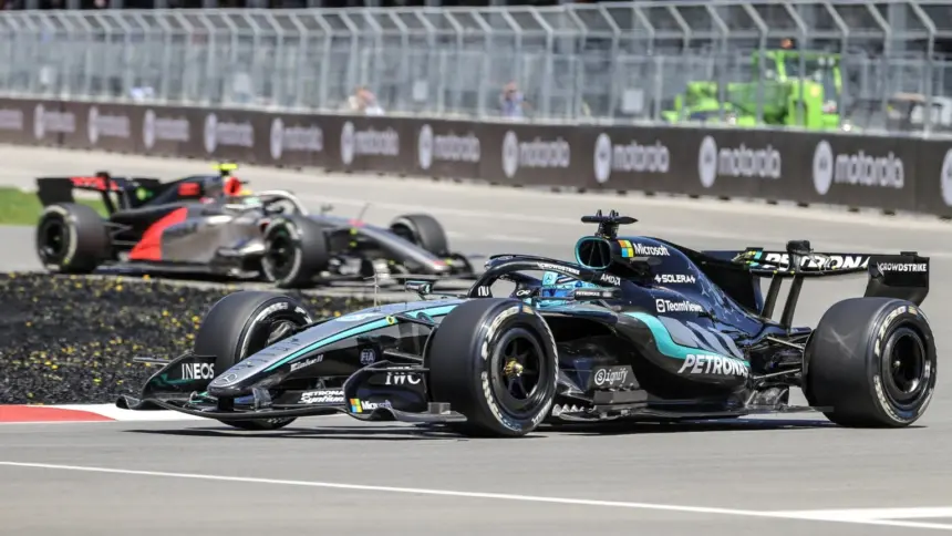 Russell Brillante en Canadá: Mercedes Celebra Victoria Sprint en F1
