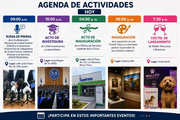 Agenda deportiva y eventos destacados en República Dominicana 12 agosto 2026
