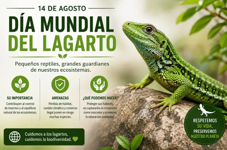 Día Mundial del Lagarto: importancia de su conservación y biodiversidad
