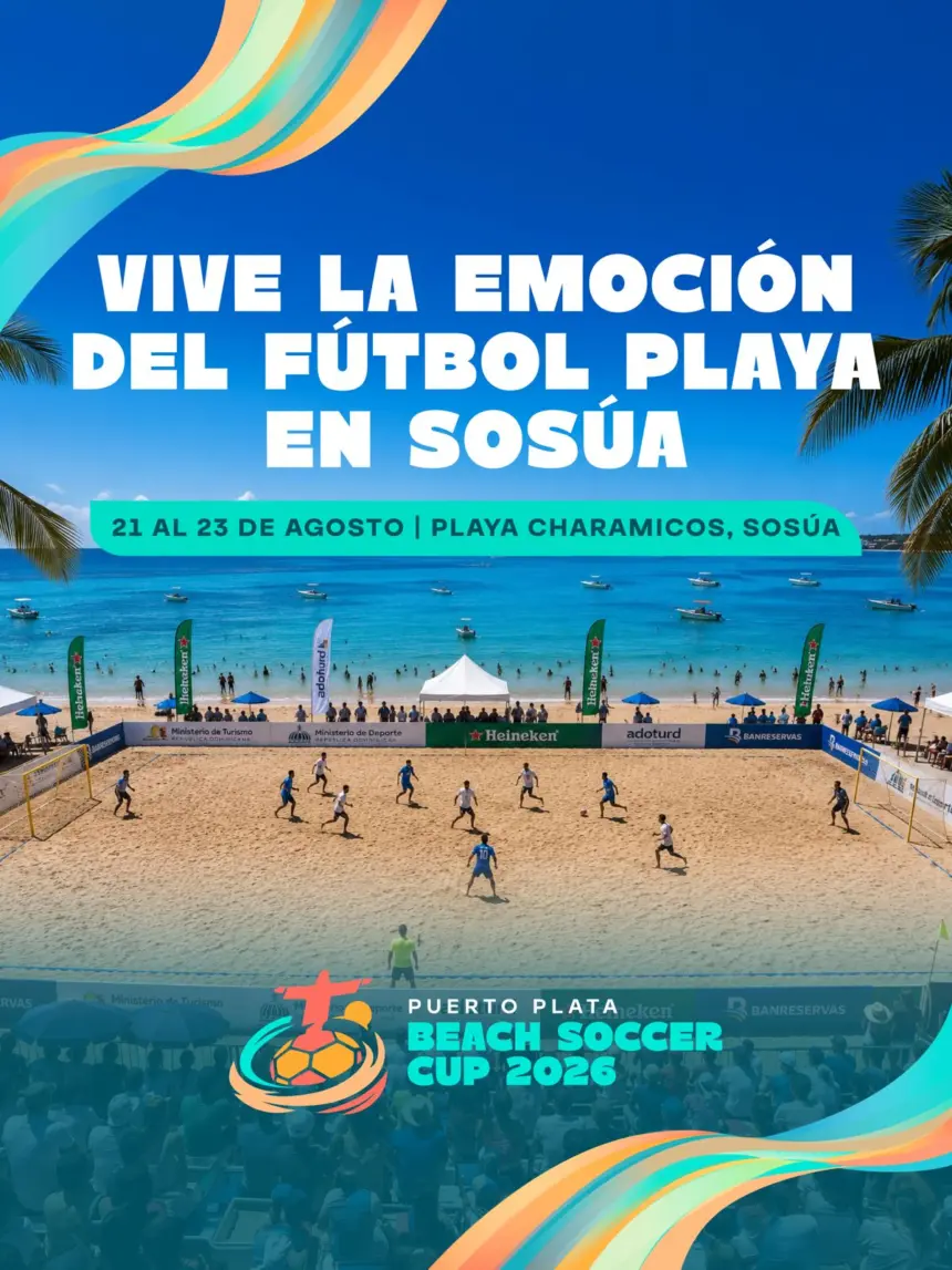 Puerto Plata Beach Soccer Cup 2026 reunirá a talentos del fútbol en Sosúa