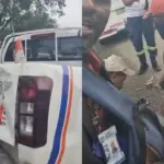 Accidente en Autopista Duarte: motociclista impacta unidad de Comipol en Bonao