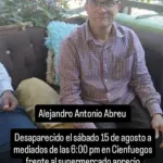 Buscan a Alejandro Antonio Abreu desaparecido en Cienfuegos Santiago