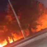 Incendio en Circunvalación Sur de Santiago alarma cerca del Palacio de Justicia