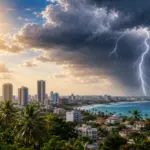 Calor extremo y aguaceros: pronóstico del tiempo en RD este miércoles
