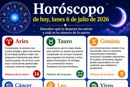 Horóscopo hoy 6 de julio 2026: Predicciones y números de la suerte