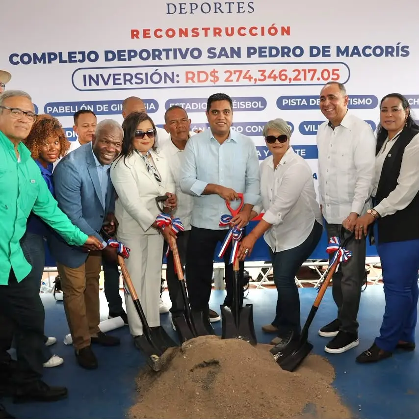 Kelvin Cruz inicia reconstrucción del Complejo Deportivo San Pedro de Macorís