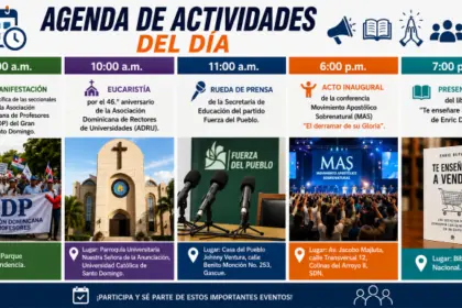 Agenda de eventos y actividades destacadas en Santo Domingo hoy 20 agosto