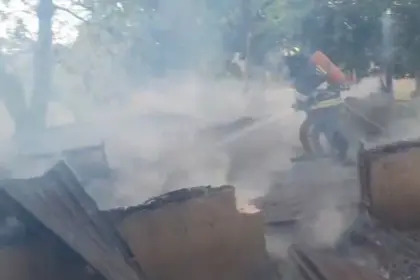 Incendio en vivienda de Hatillo Jarabacoa solo deja daños materiales