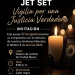 Justicia Jet Set convoca vigilia en Palacio de Justicia por víctimas 8 abril