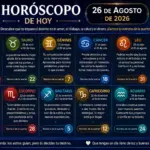 Horóscopo de hoy 26 de agosto 2026: tu número de la suerte y predicciones