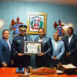 Cámara de Comercio reconoce labor del general Peña Vásquez en SDN