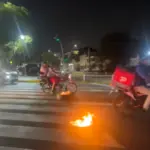 Protestan en La Paz por apagón de más de 12 horas en Santo Domingo