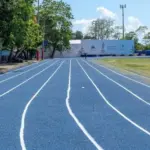 INEFI realiza mantenimiento preventivo en pista de atletismo de SFM