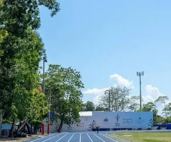 INEFI realiza mantenimiento preventivo en pista de atletismo de SFM