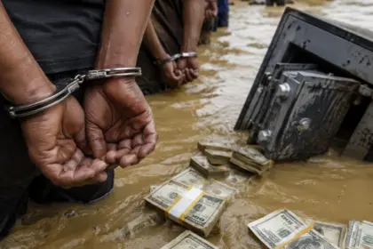Detienen a 29 personas en Nepal por saquear caja fuerte tras riada