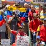 Chavistas protestan contra EE. UU. y exigen liberación de Nicolás Maduro