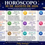 Horóscopo 30 de agosto 2026: números de la suerte para hoy