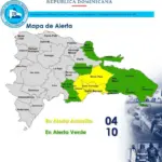 COE eleva a alerta amarilla cuatro provincias por onda tropical en RD