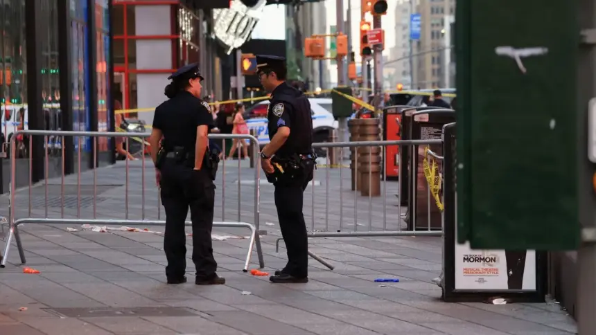 Policía de Nueva York hiere a mujer tras apuñalamiento en Times Square