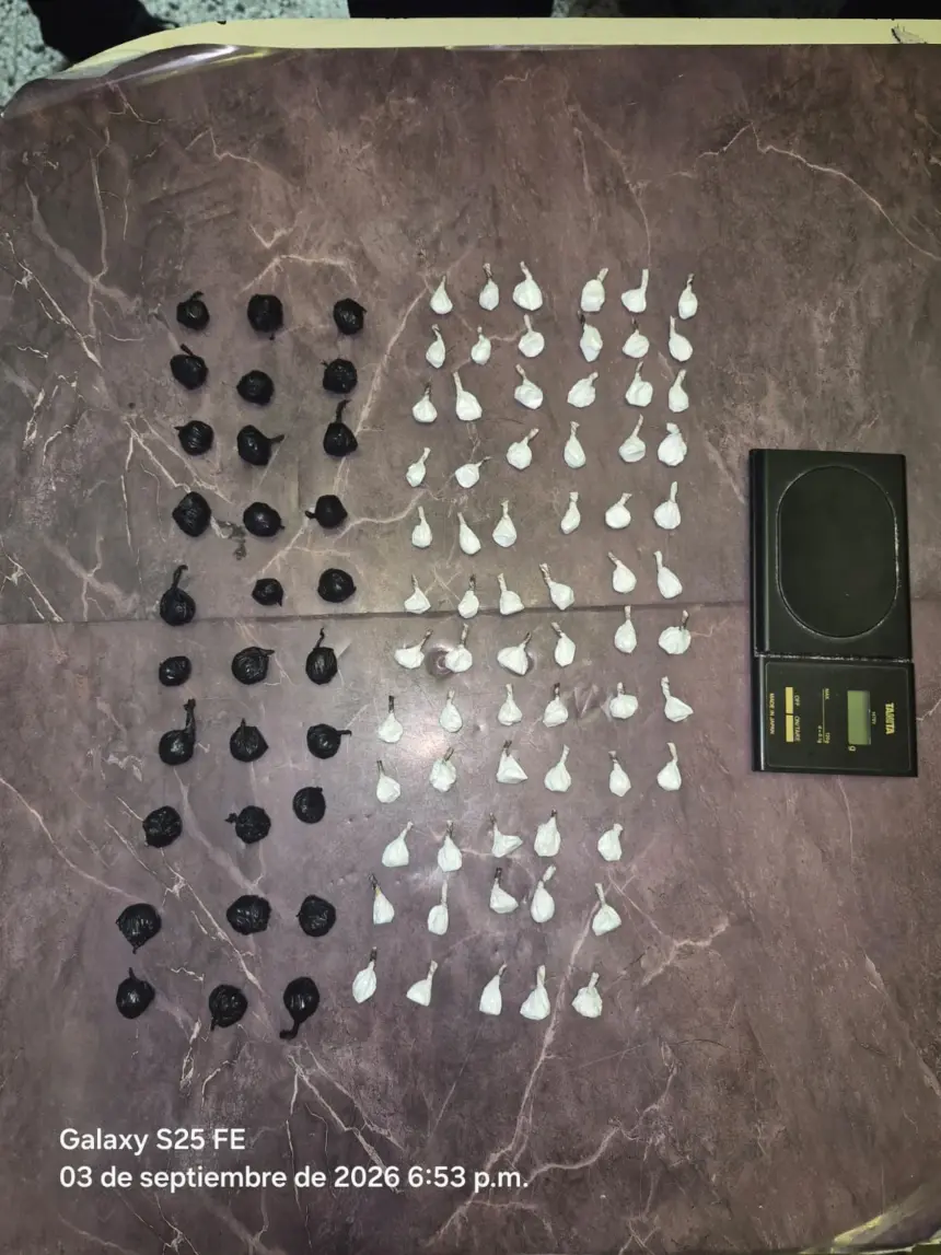 Policía incauta drogas y balanza en operativo preventivo en La Vega