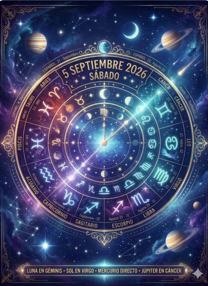 Horóscopo 5 de septiembre 2026: predicciones y números de la suerte