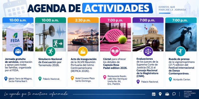 Agenda deportiva y eventos destacados en Santo Domingo este 8 de septiembre