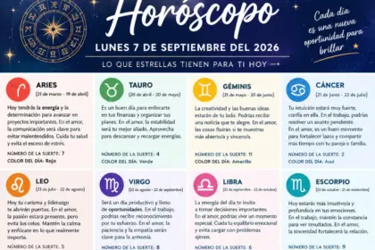 Horóscopo 7 de septiembre 2026: predicciones y números de la suerte