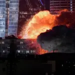 Impactante explosión de misil israelí interrumpe transmisión en Gaza