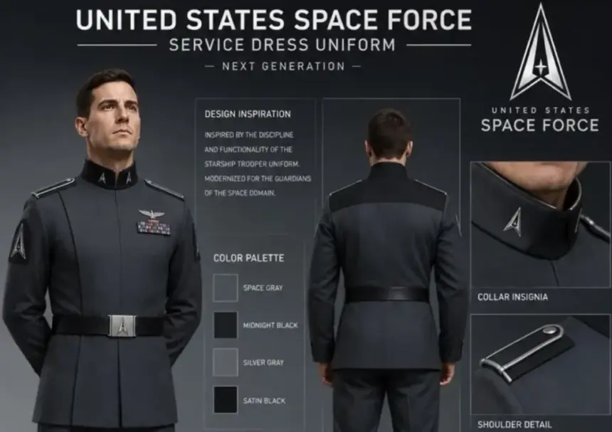 Trump propone uniforme de Fuerza Espacial inspirado en Starship Troopers