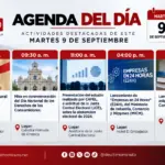 Agenda de eventos destacados en Santo Domingo este miércoles 9 de septiembre