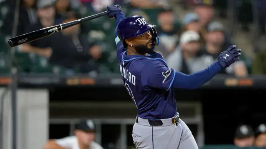 Junior Caminero lidera jonrones en Liga Americana con 39 cuadrangulares